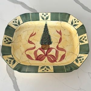 NWT Laurie Gates Christmas Topiary
Platter 16x13